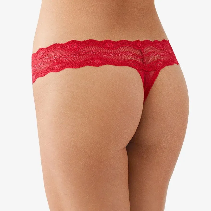 Women's High Cut Seamless Cotton Gusset Stretch Lace Cotton Second Skin Soft Fabric Supportive Fit Tanga Panty