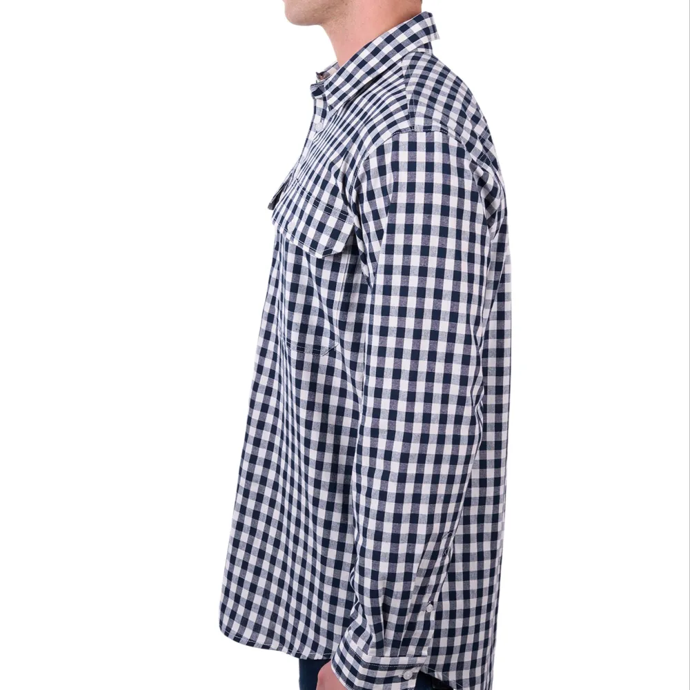 Men's Half Placket Long Sleeve Shirt