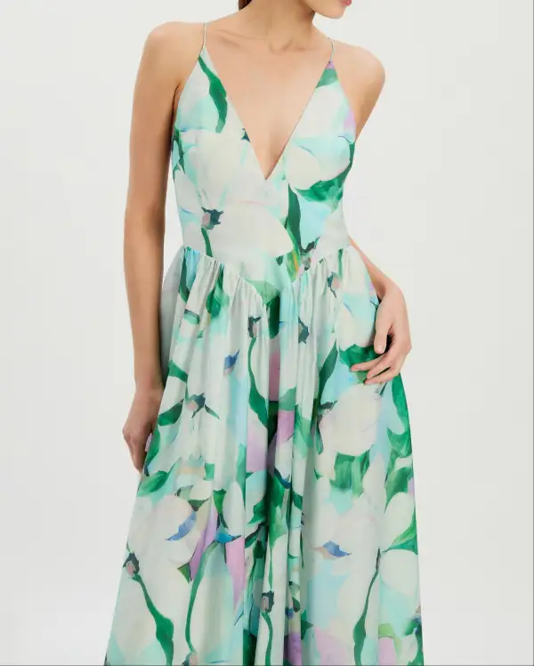 Halter Neck Maxi Easy Fit Dress