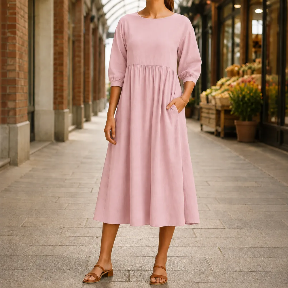 Fine Detail Refined Women's Midi Dress