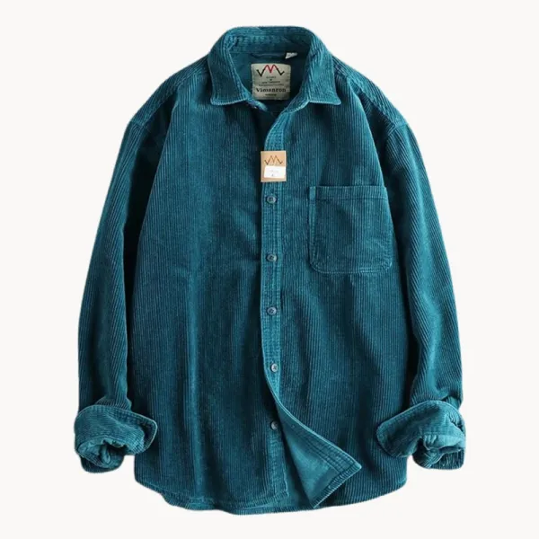 Brown Corduroy Long Sleeve Shirt