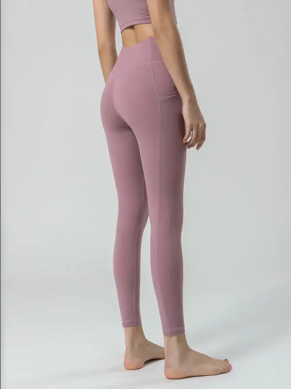 Sided Brushed Yoga Ninth High Waist Pants