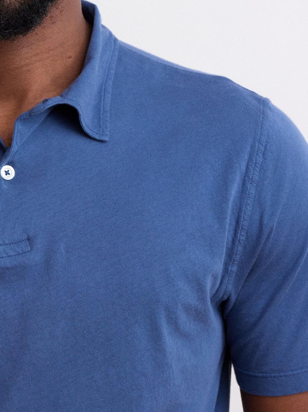 Comfortable Casual Breathable Soft Dark Blue Polo Shirt