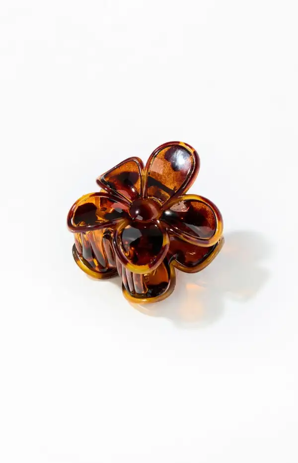 LA Hearts Tortoiseshell Flower Hair Claw Clip