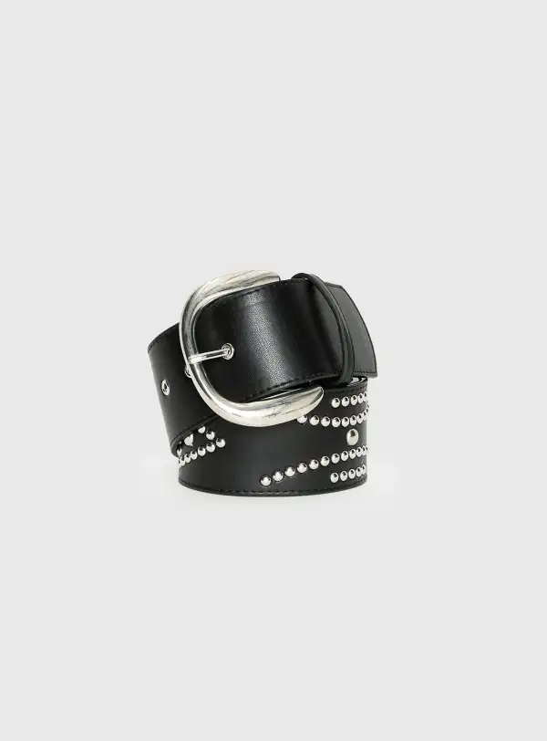 Weekend Ready Studded Buckle Belt