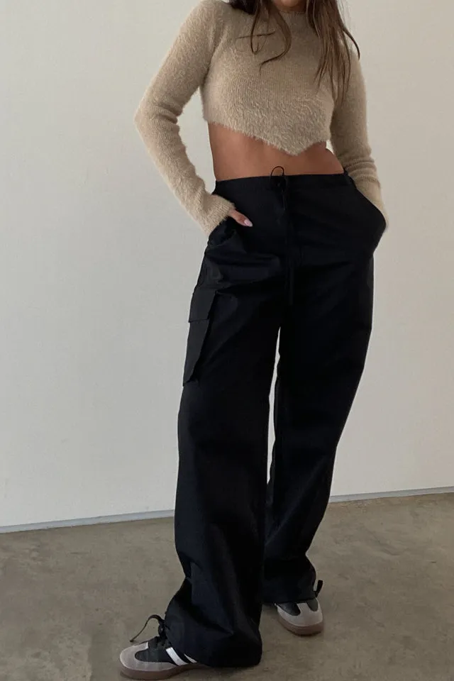 Oversized Nylon Cargo Pants