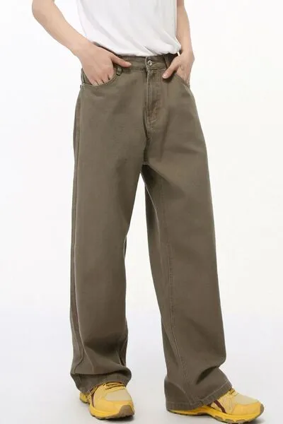 Clean Straight Leg Denim Jeans