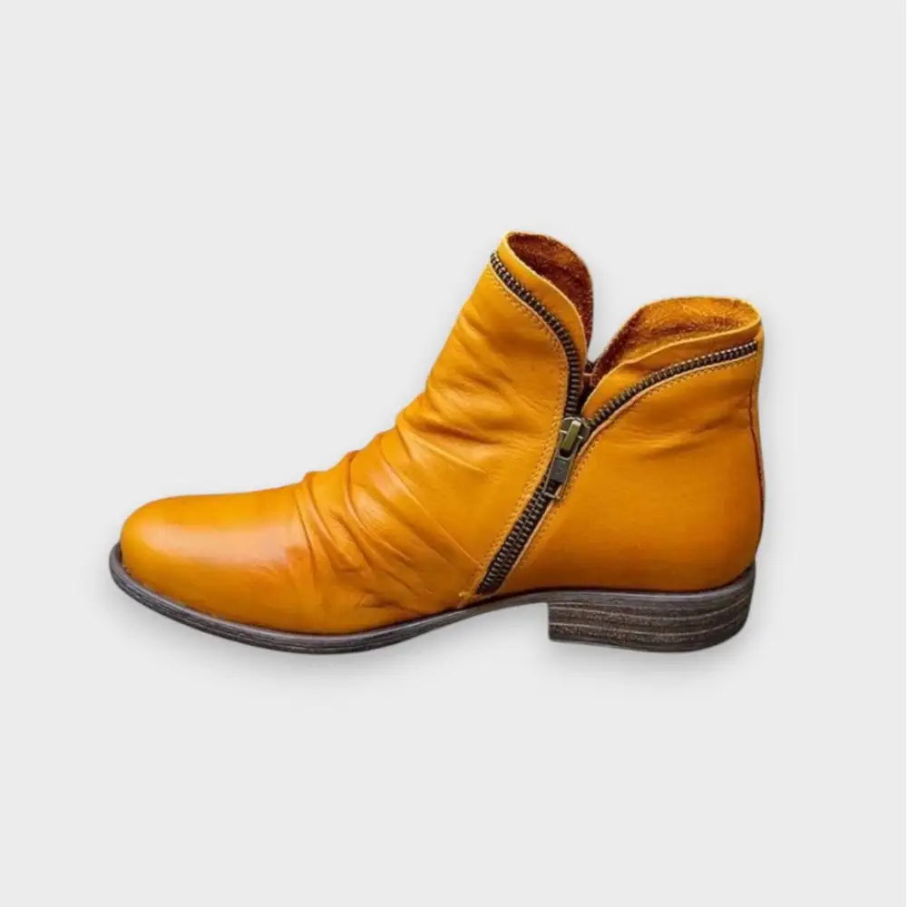 Leather Supportive Ankle Boots