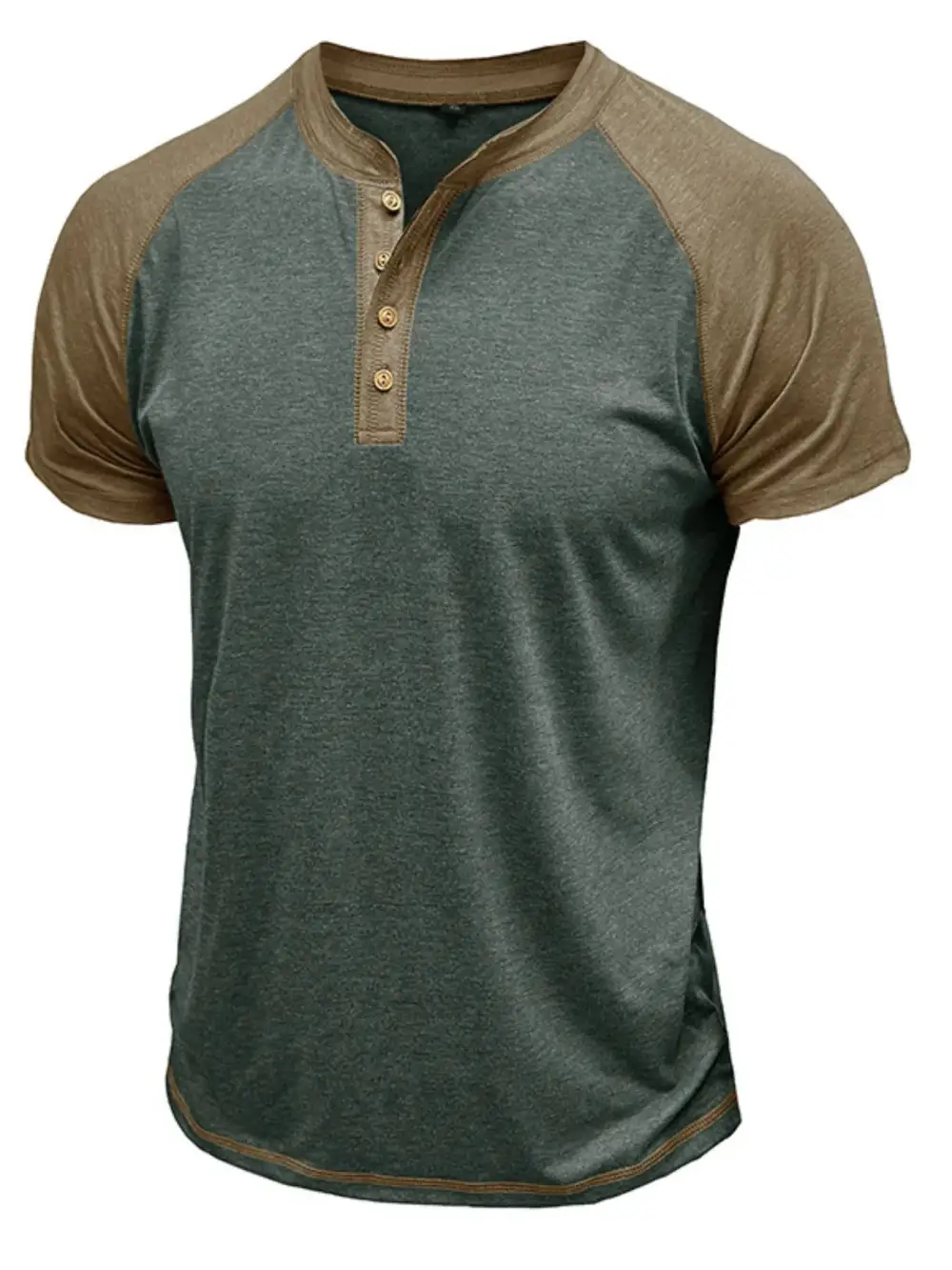 Contrast Detail Henley Tee