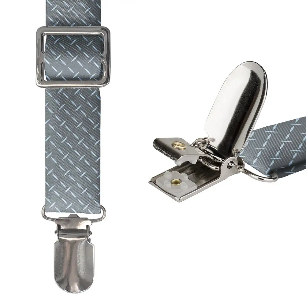 Crisscross Geometric Pattern Suspenders