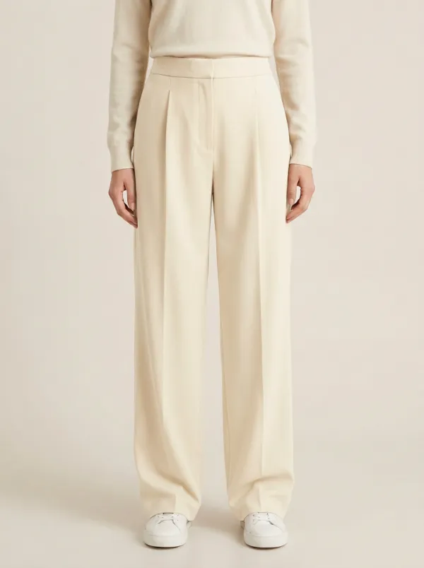 Everyday Printed Wide-Leg Trousers