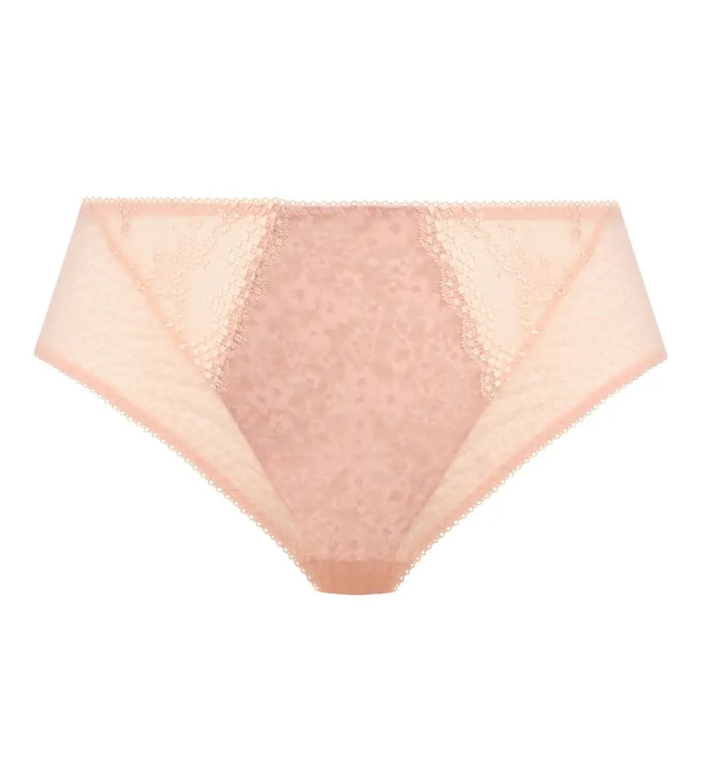 High-Waist Lace Floral High-Leg Brief Panty