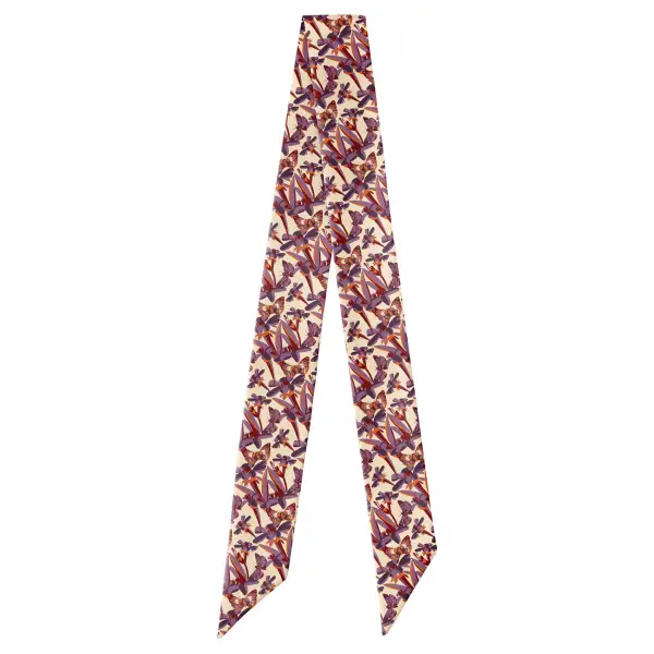 Butterfly Floral Pattern Hair Scarf
