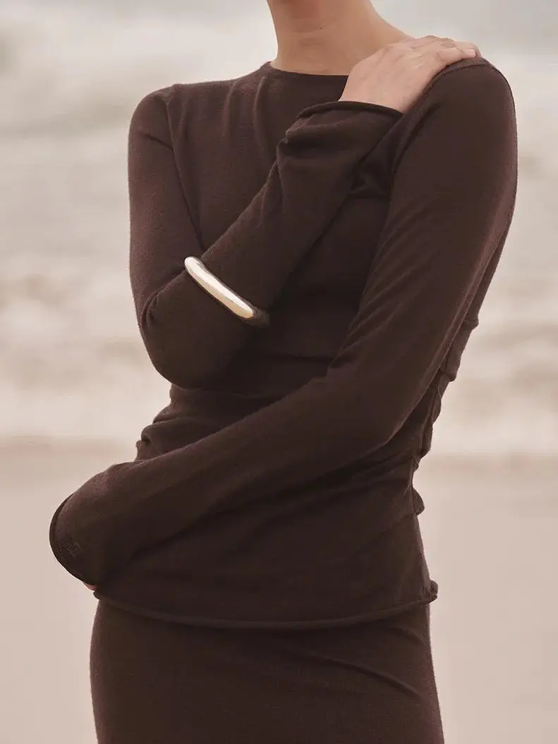 BITTER CHOC KNIT TOP