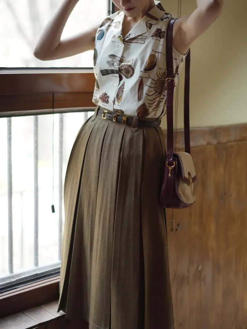 Breezy Outing Everyday Casual Pleated Skirt