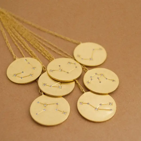 Celestial Zodiac Pendant Necklace