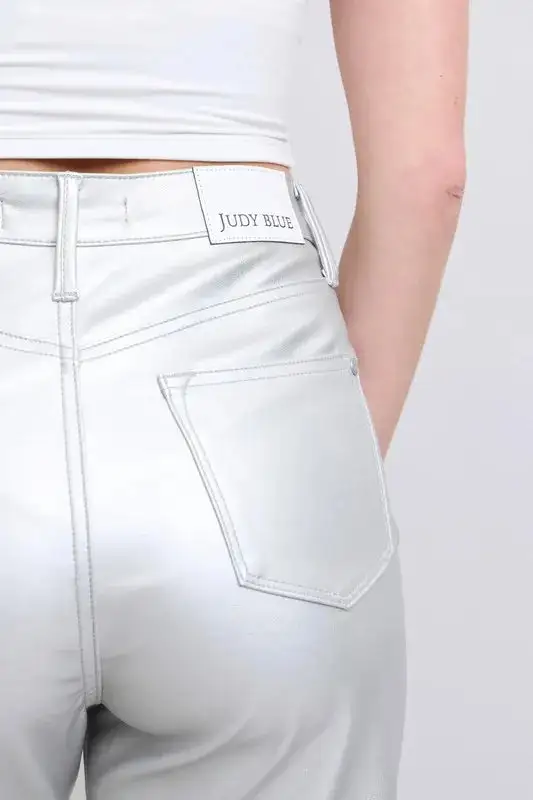 Full Size High Waist Faux Leather Pants Plus Size
