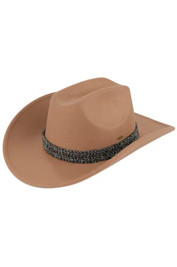 Stone Glitter Cowboy Hat