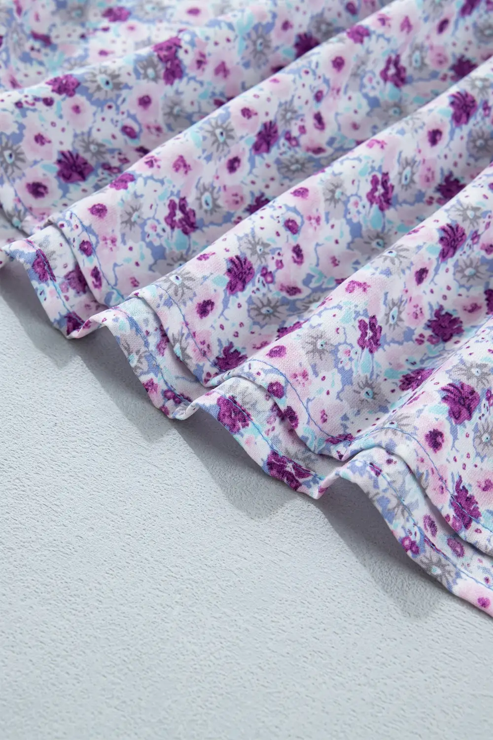 Floral Printed Square Neck Maxi Dress