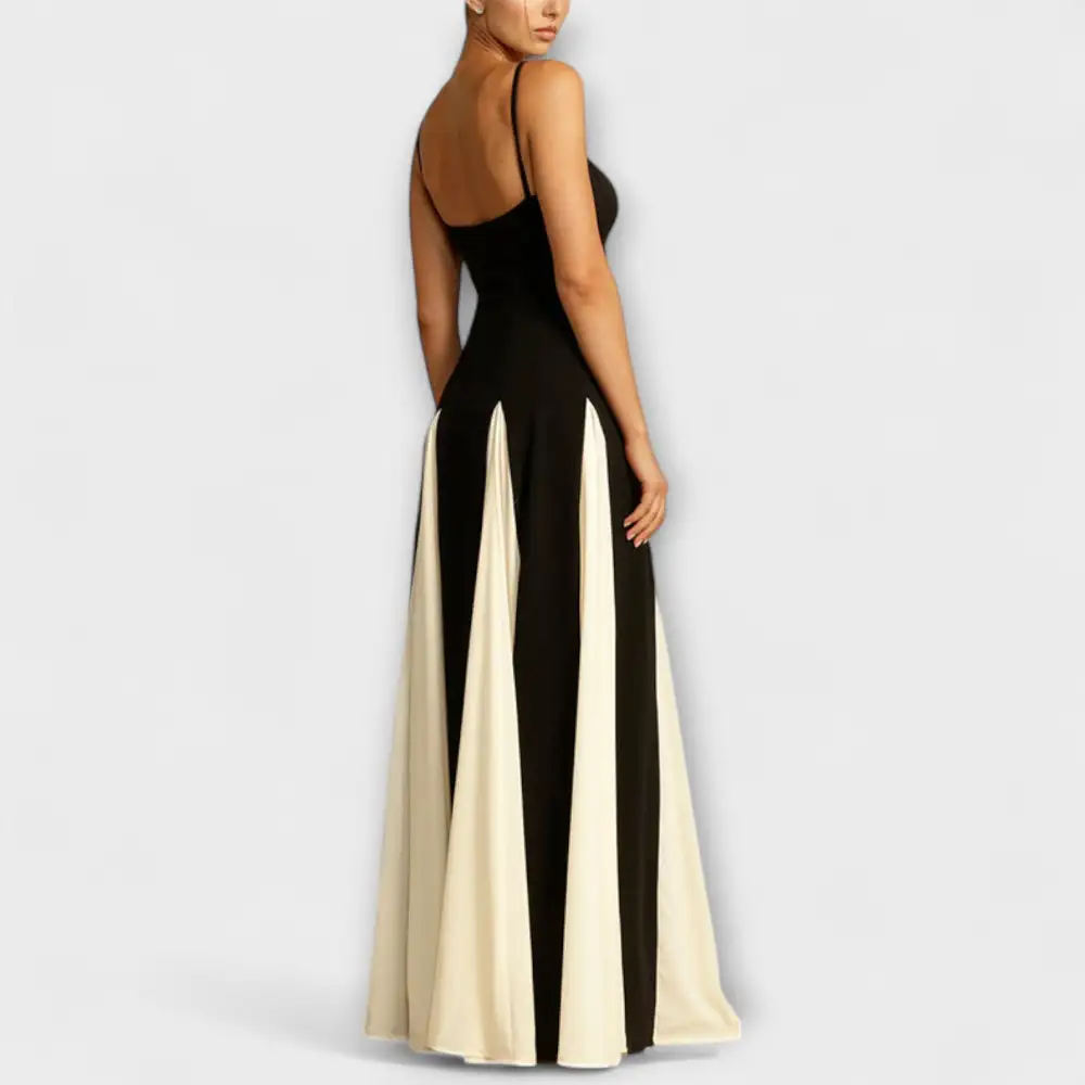 Black and yellow dress