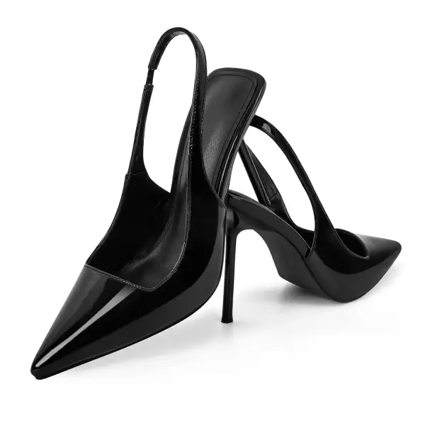 Chic Pointed Toe Stiletto Slingback Pumps