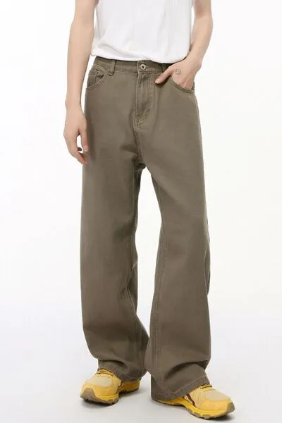 Clean Straight Leg Denim Jeans