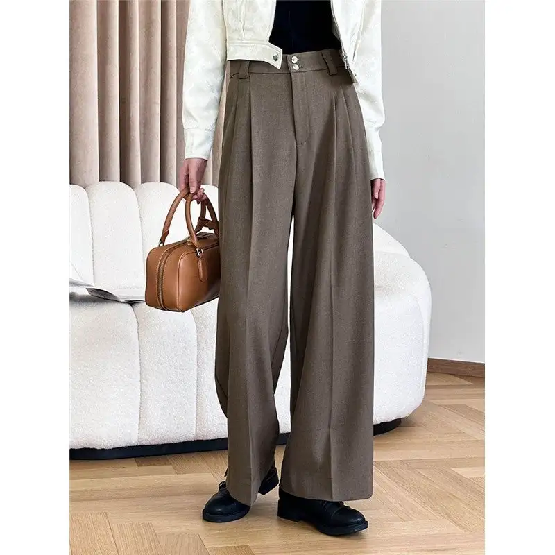 High Waist Loose Fit Casual Pants