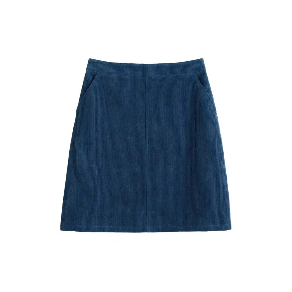 Cord A-Line Mini Skirt
