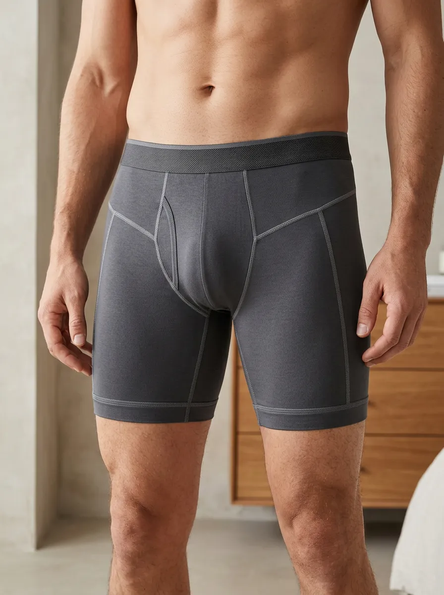 Clean-Look Performance Athletic Refined Look Men's Boxer Briefs