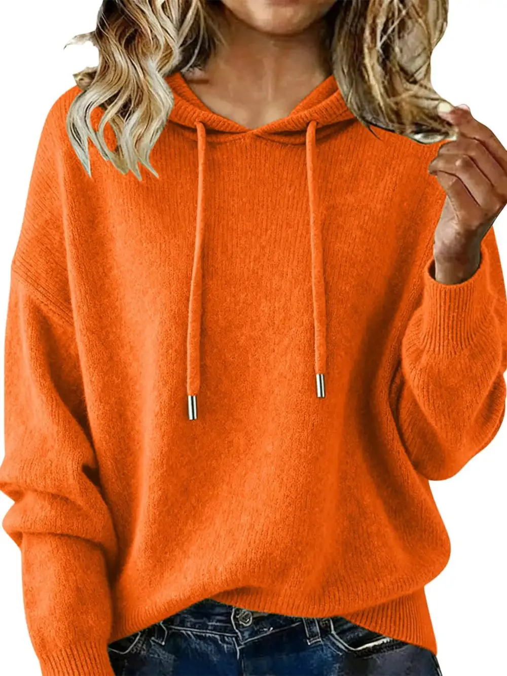 Versatile Drawstring Long Sleeve Sweater