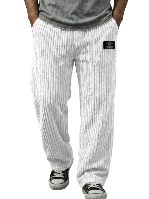 Soft Touch Corduroy Striped Trousers