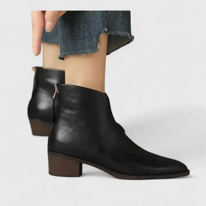 Smooth Upper Ankle Boots