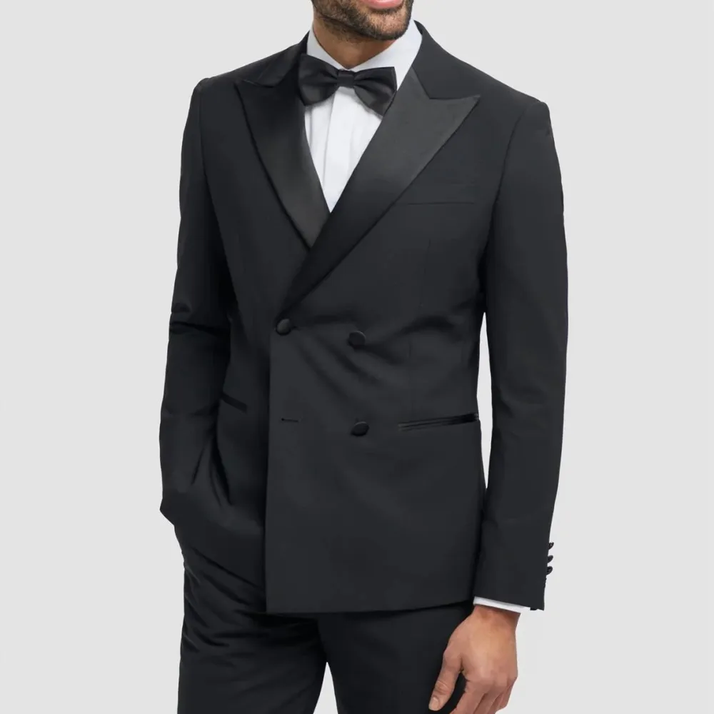 Men S Black Double