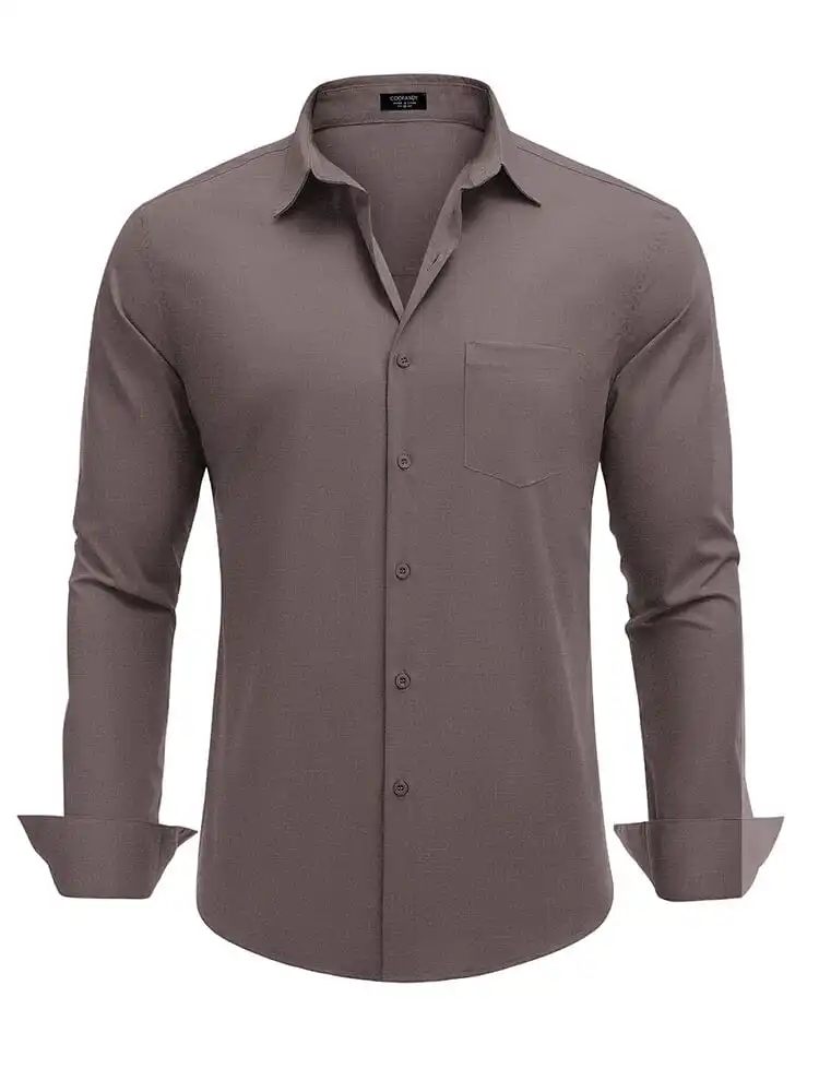 Ribbed Collar Casual Knit Polo Shirt