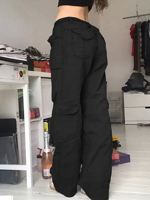 Refined Refined Pocketed Wide Straight Jeans