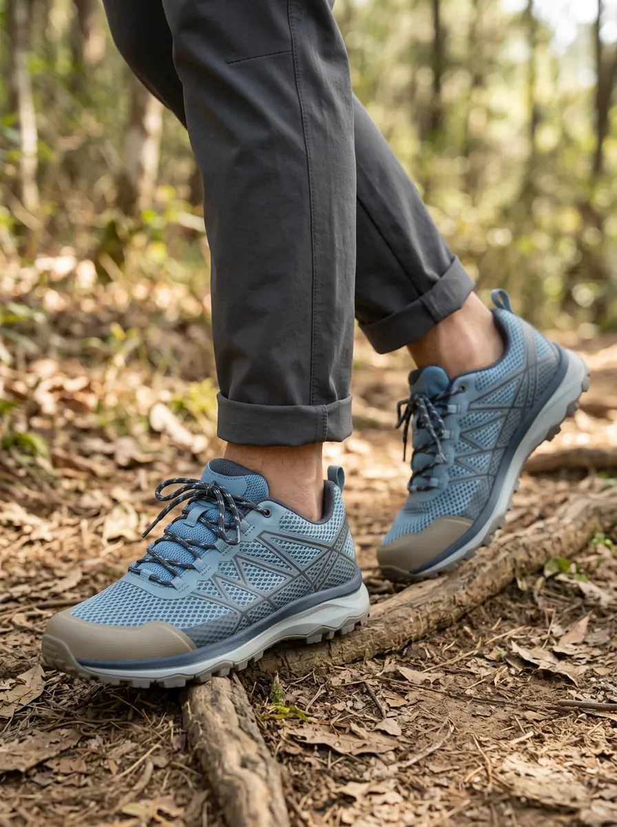 Men's Hiking Enthusiast Mesh Pattern Printed Shoes
