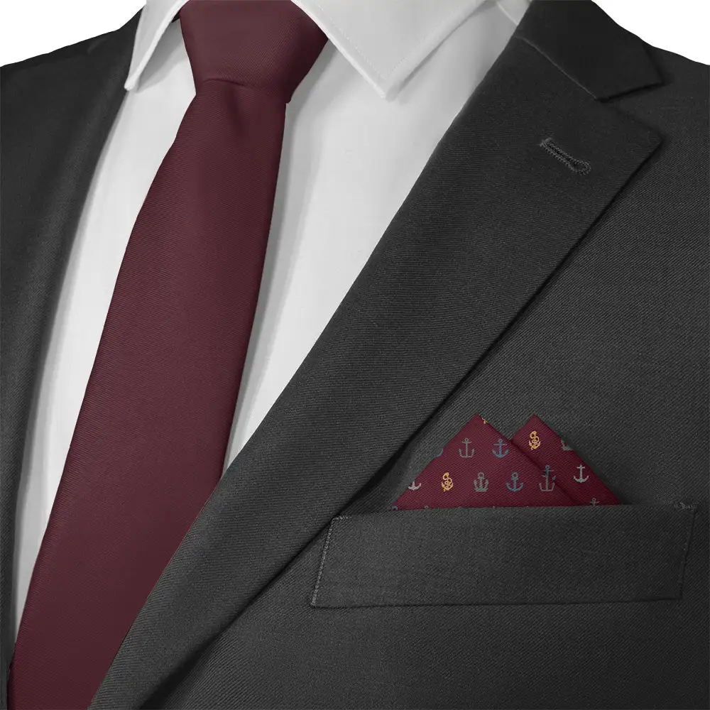 Crisp Formal Nautical Pocket Square