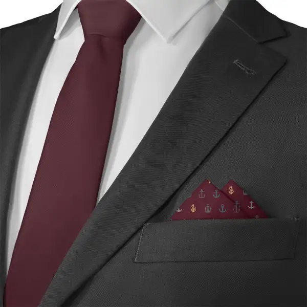 Crisp Formal Nautical Pocket Square