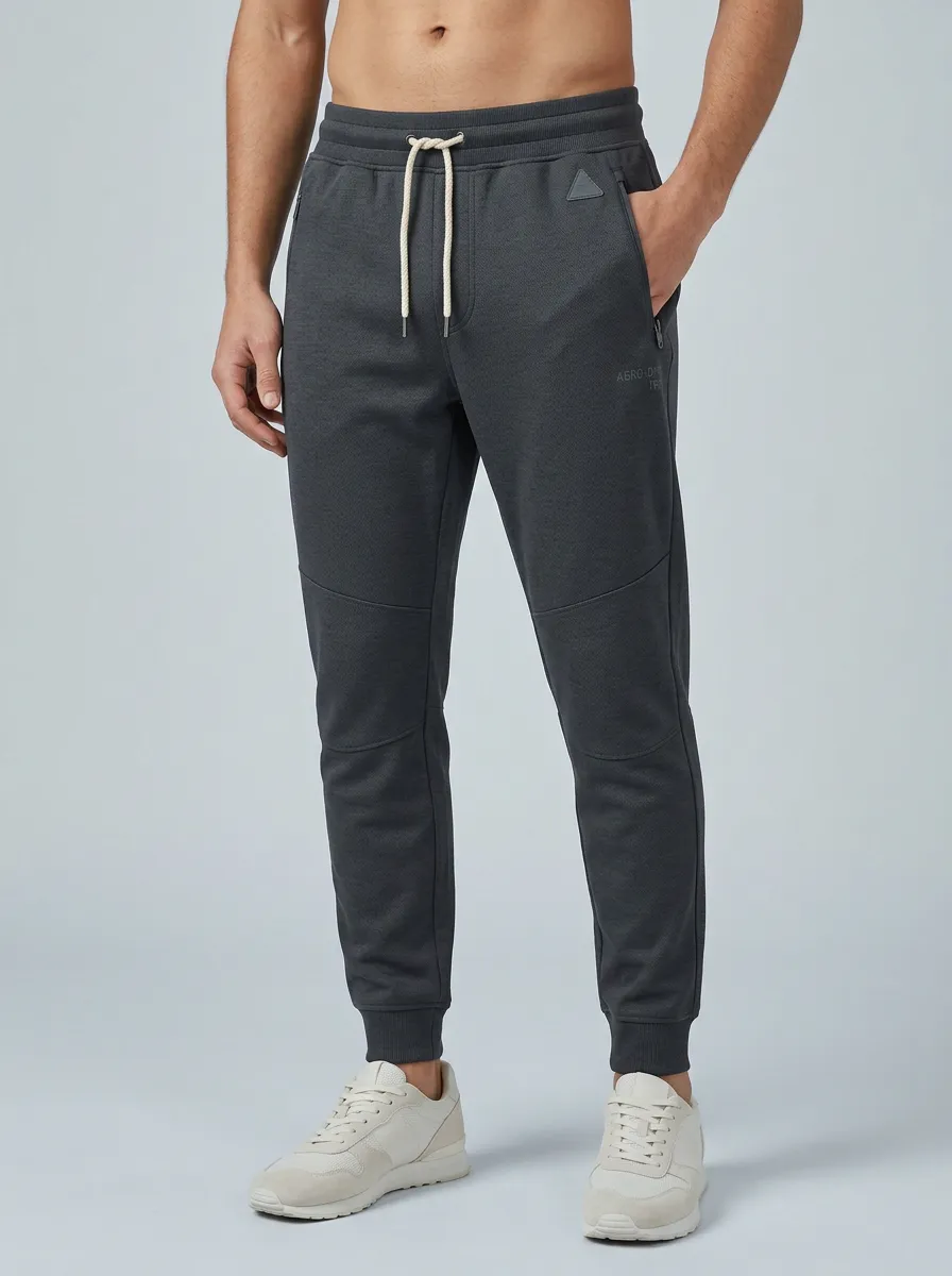 Men's Sport Inspired Drawstring Fitness Athletic Jogger Pants