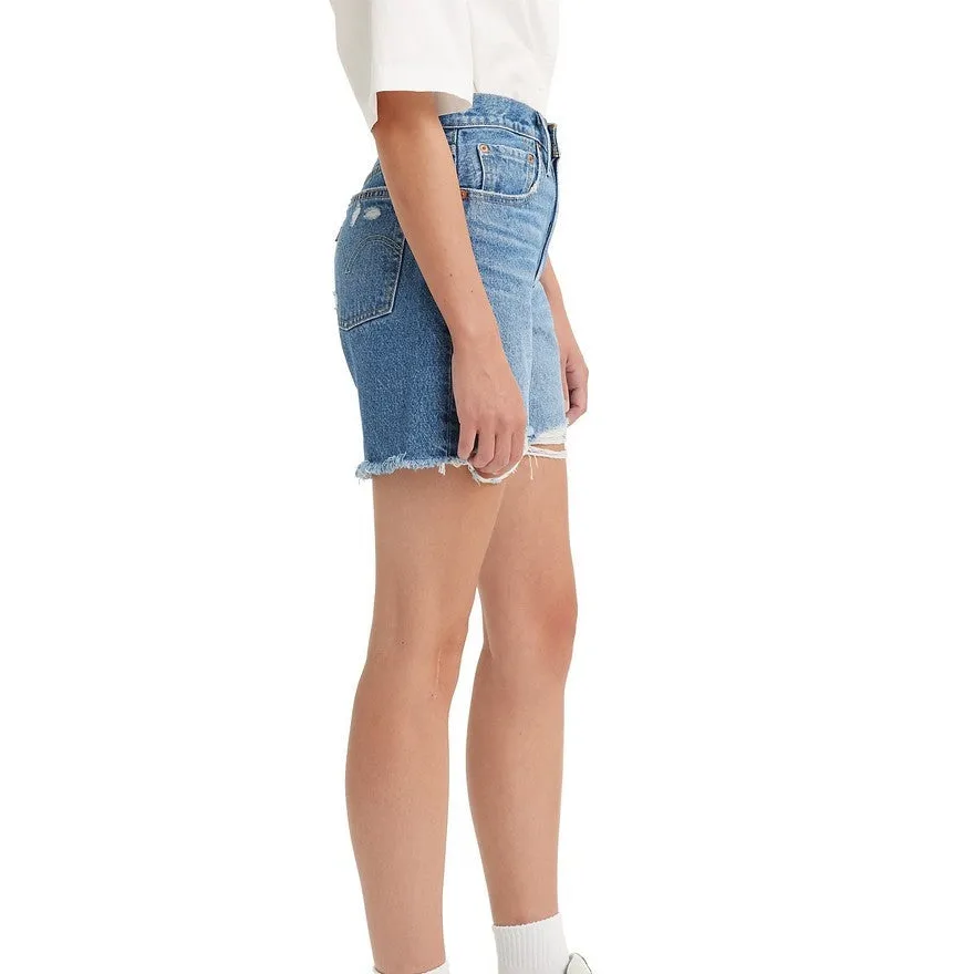 Denim High Rise Shorts