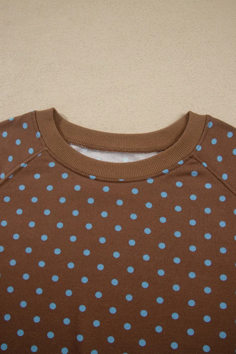 Women's Polka Dot Round Neck Long Sleeve Set