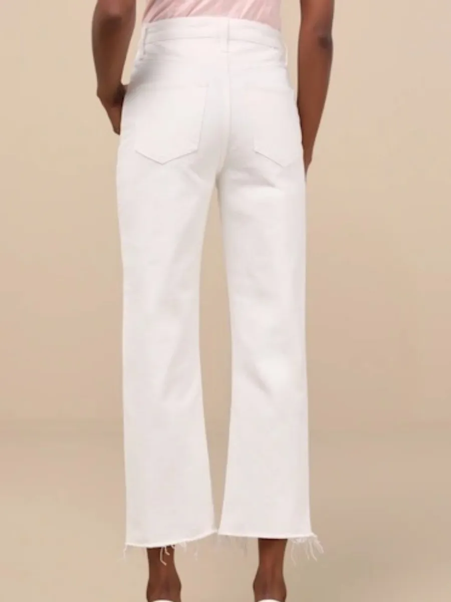 Casual Frayed Jeans