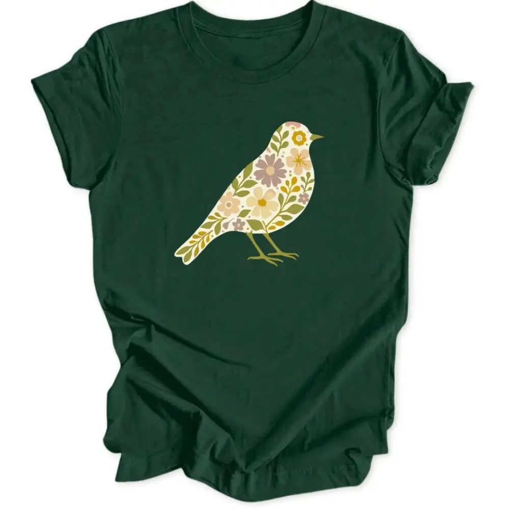 Botanical Bird Unisex T-Shirt