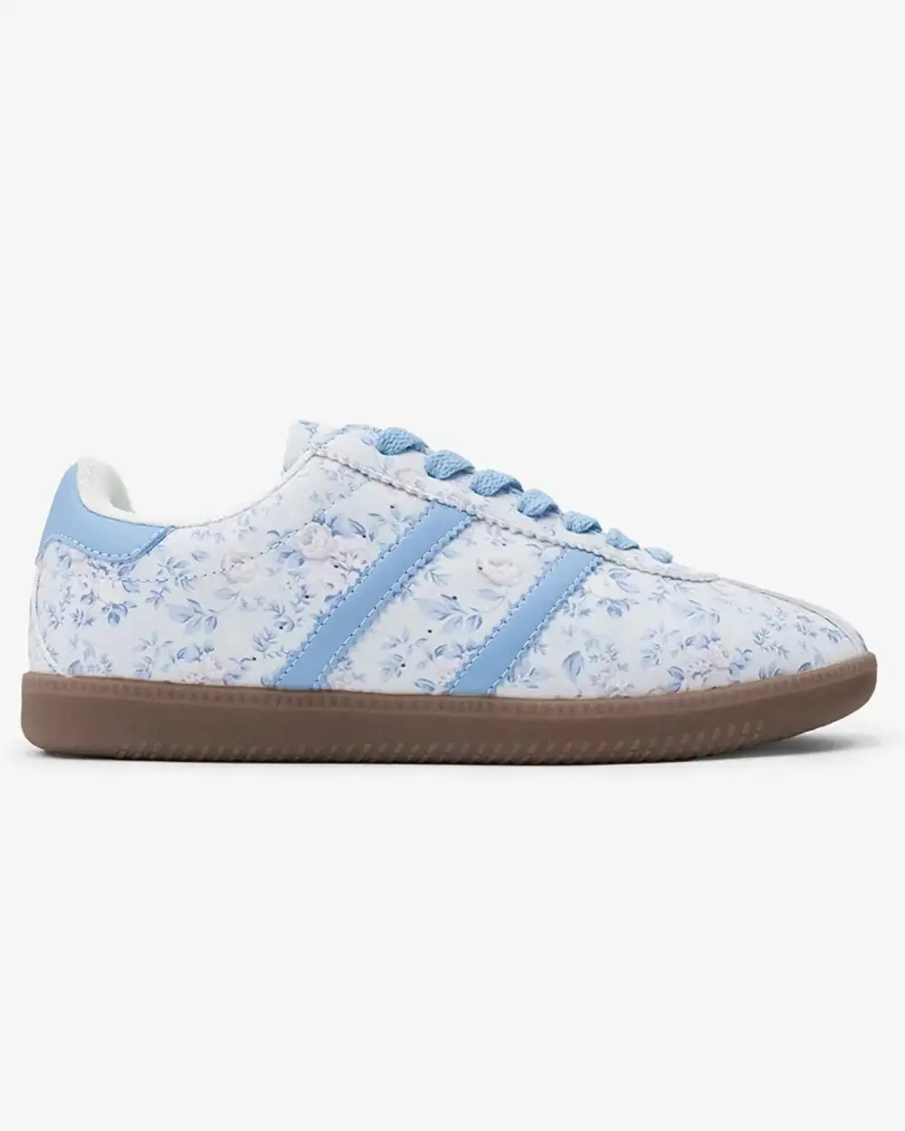Lace Up Floral Casual Sneakers