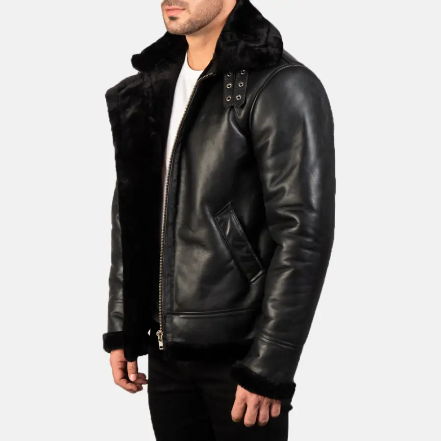 Men's Classic Heritage Bomber Leather Jacket