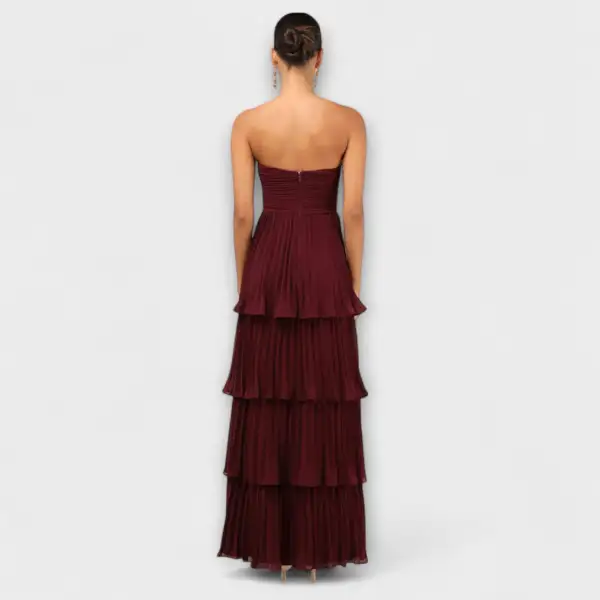 Strapless Layered Maxi