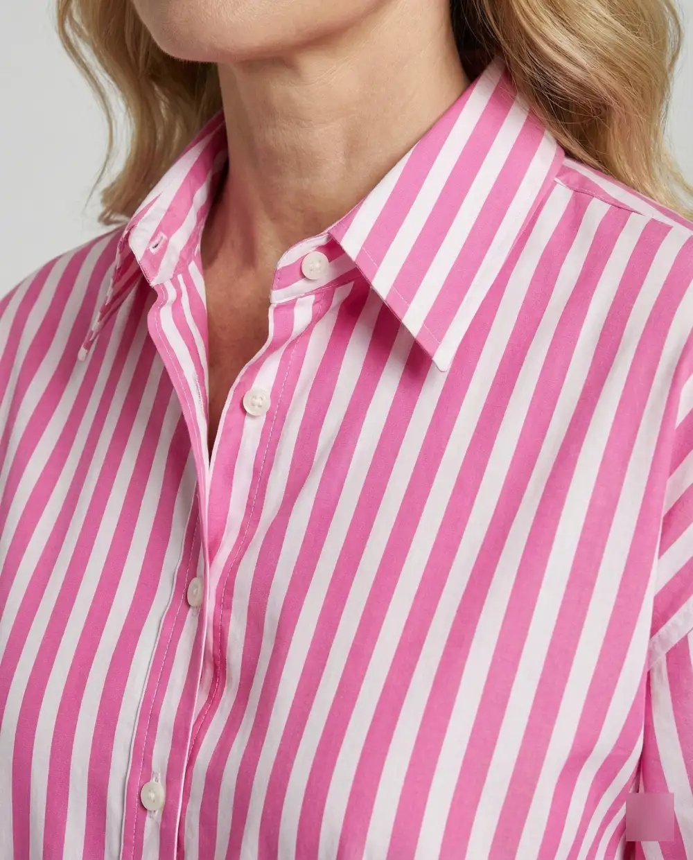 Lightweight Striped Relaxed Blouse