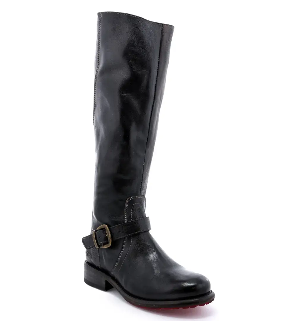 Buckled Layered Riding Boots