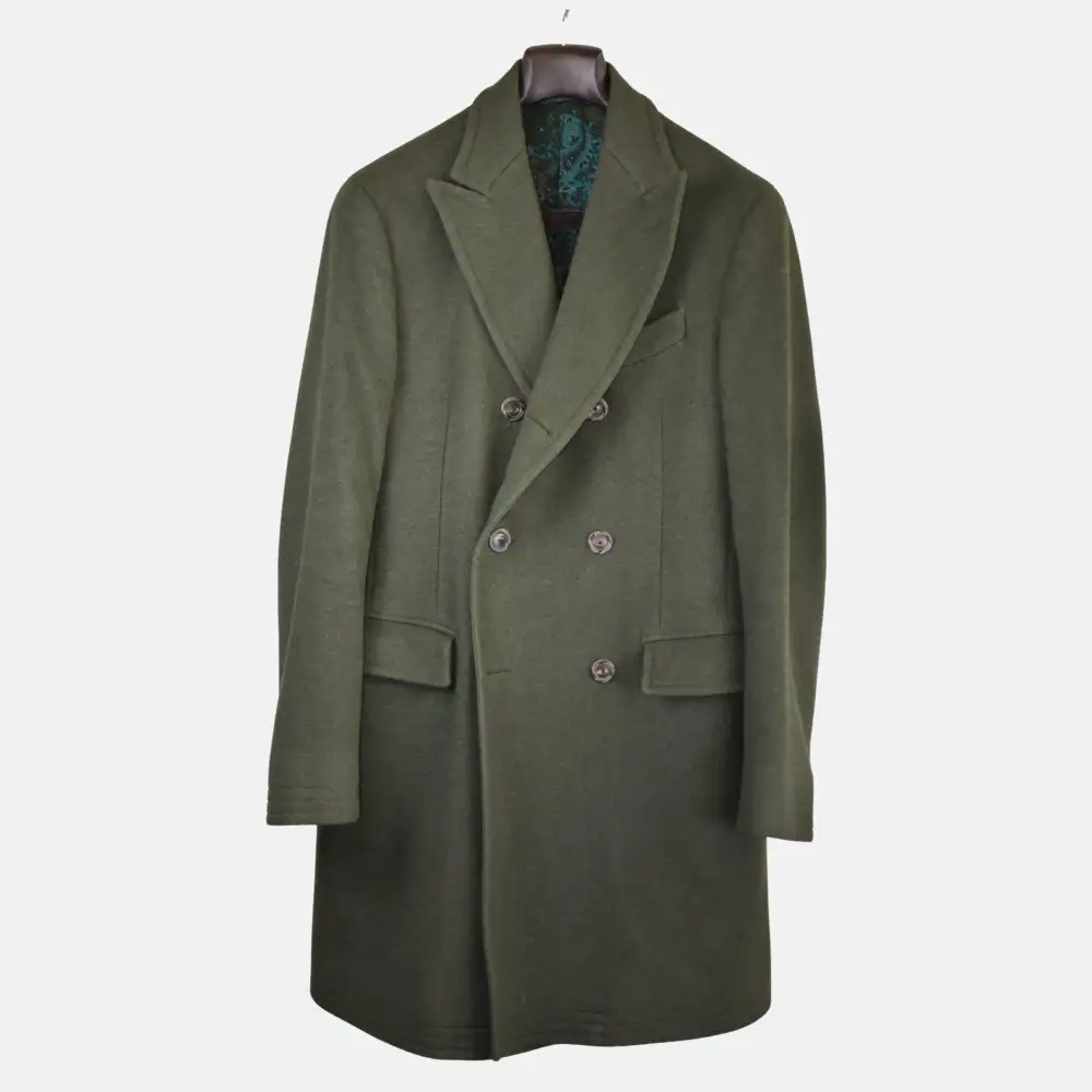 Refined Double Breasted Cashmere Wool Coat