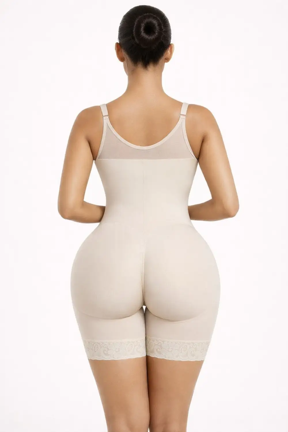 Tummy Control Front Zip Shaping Bodysuit